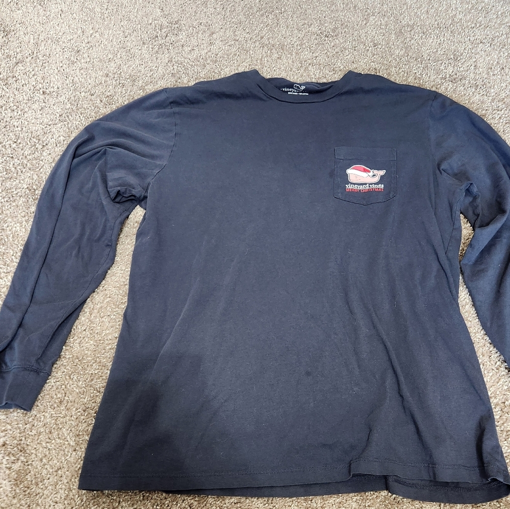 Vineyard vines long-sleeved tee merry Christmas large